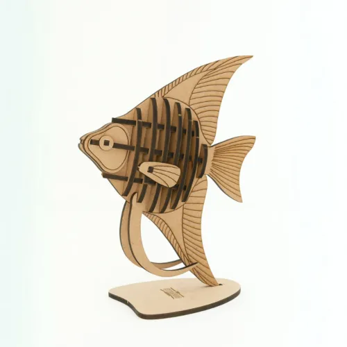 3D wooden fish puzzle